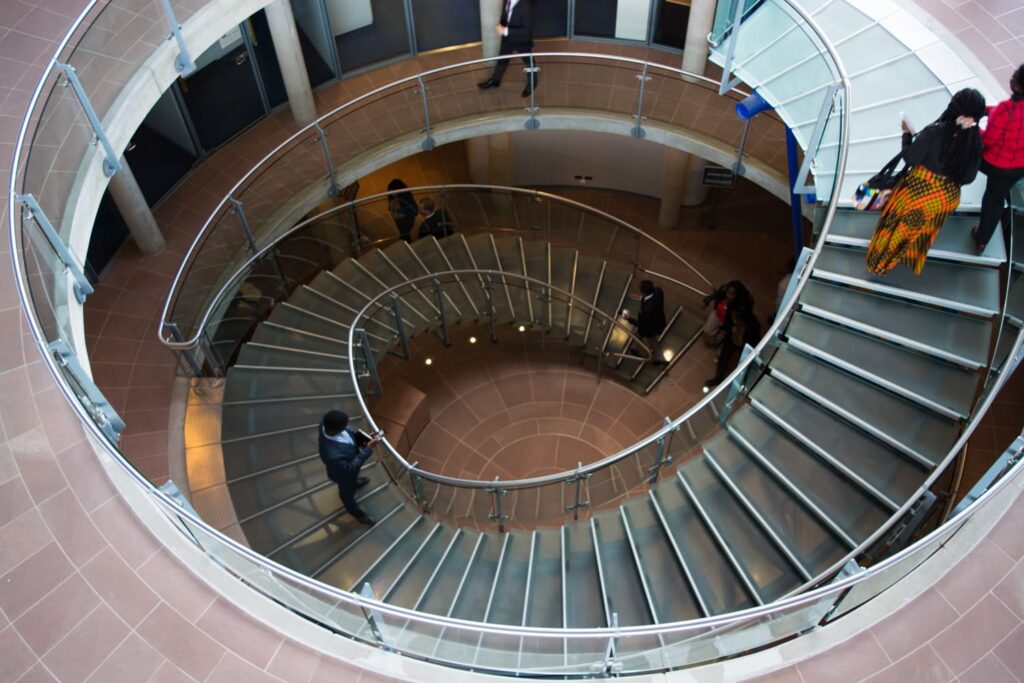 Staircase at the ICC in Hague