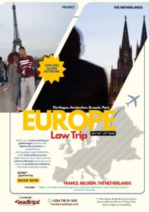 Kenya students law trip to Europe